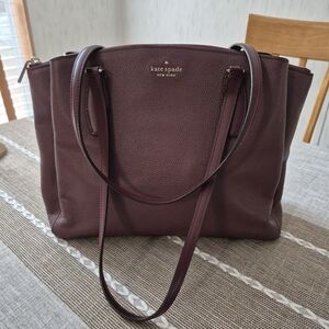 Kate Spade Monet Large Leather Shoulder/Tote/Document Bag 12.5"X5"X10"